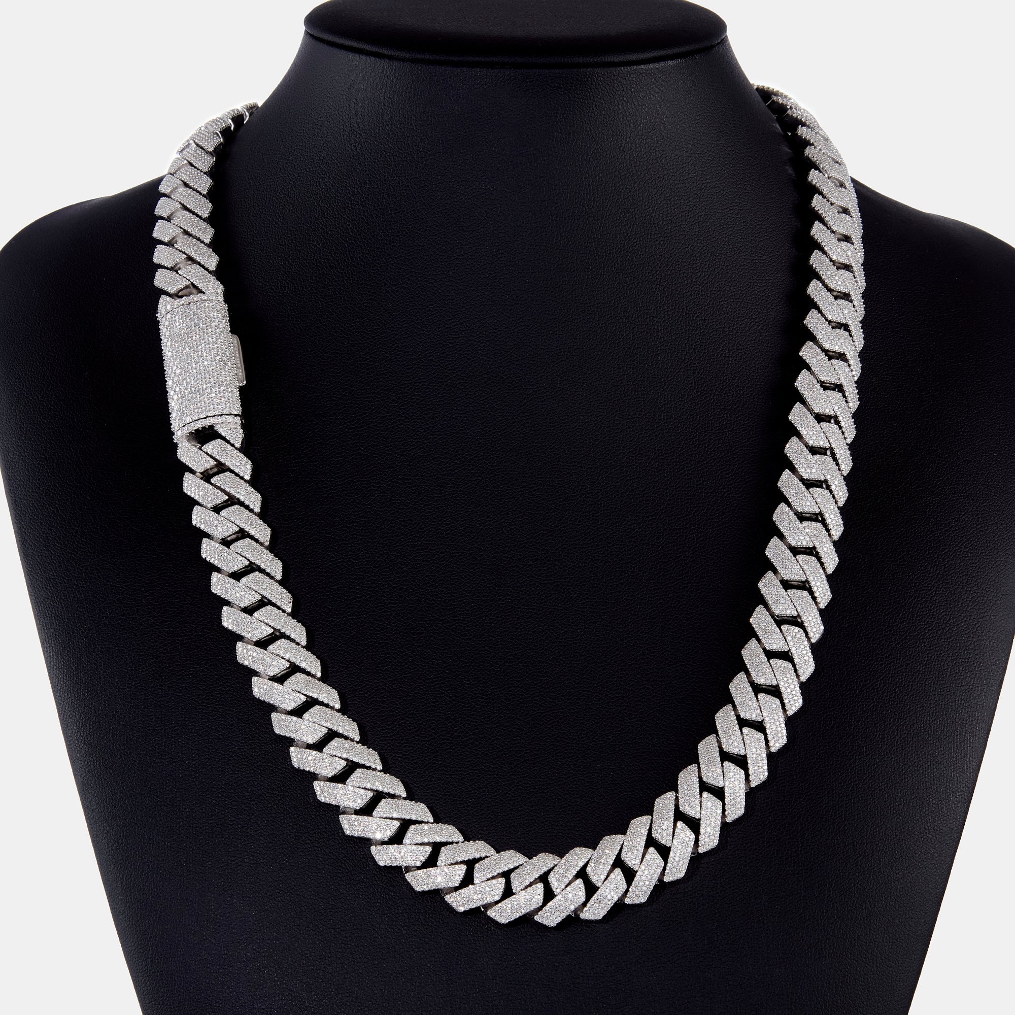 15mm Moissanite Cuban Chain
